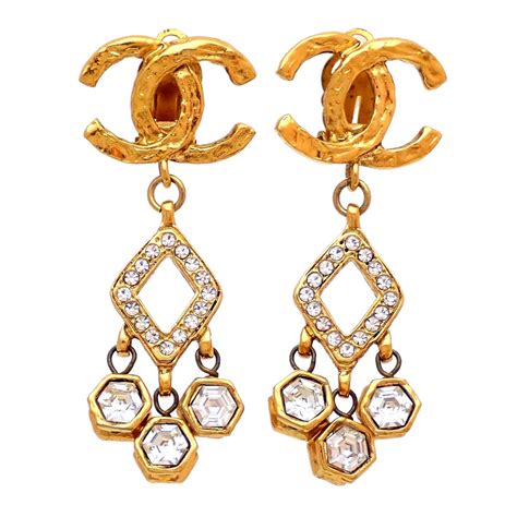 chanel cc earings|authentic Chanel cc earrings.